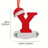 26 Letters Christmas Pendant Alphabet Ornaments Xmas Tree Hanging Decor 2026 Home Party Navidad New Gift Accessory