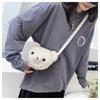 2022 New Plush Women's Bag Cute Bear Head Shoulder Bag For Fashionable Girls