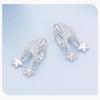 Avle Swaying Double Ring Star Earrings - S925 Sterling Silver, Cross-Border Women's Versatile Design