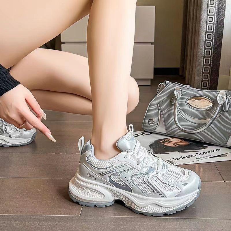 

High on Platform Women s Mesh Breathable Shoes Lace Up Summer Ladies Footwear Cotton Comfortable and Elegant 39 2025 New Deals 40