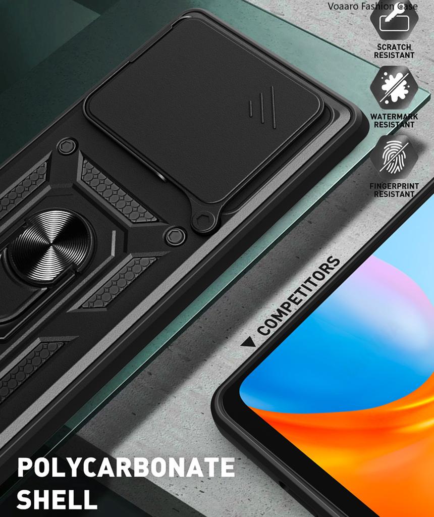 Slide Lens Armor Funda for Xiaomi Redmi Note 15 Pro Plus 5G China Case for Redmi Note 15 Pro 5G Case Magnetic Ring Stand Cove