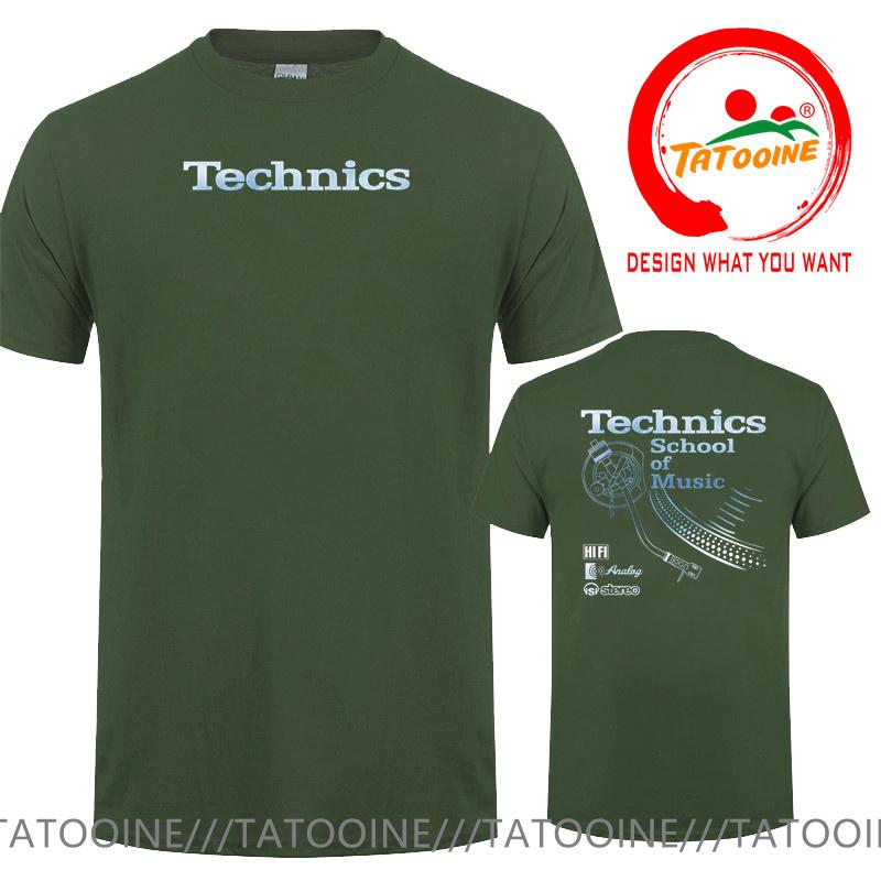 Vintage Deejay Shirt Long Play Tshirt Technics School Of Music T Shirt Unisex Retro Dj Music Tshirt Hot Sale Fashion Top Tee Shirt