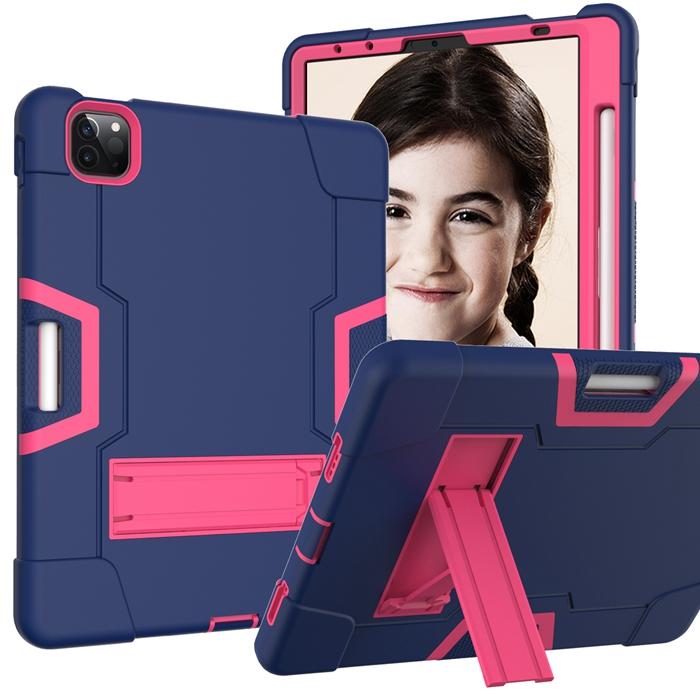 Defender Case for iPad Pro 11 Inch 2018 /2020 /2021 Heavy Duty Shockproof Rugged Armor Tablet Cover + Pencil Holder Kickstand
