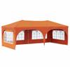 Pop Up Party Tent 575 X 288 X 245 Cm Orange Oxford Fabric