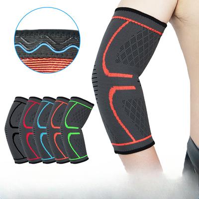 Einzelne Sport-Ellbogenpolster Herren Rutschfestes Reiten Nylon Basketball Fitness Strick-Ellbogenpolster