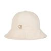 VARZAR VA Square Stud 6-Panel Bucket Hat Ivory