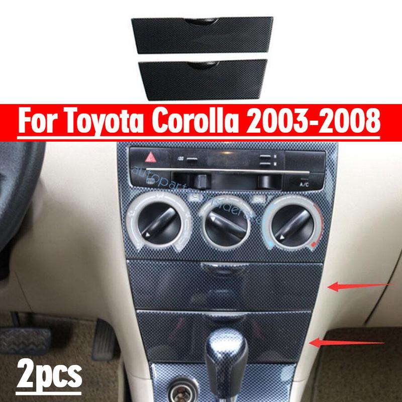 

Для Toyota Corolla 2003-2008 Панель ящика для хранения центральной консоли с текстурой под карбон