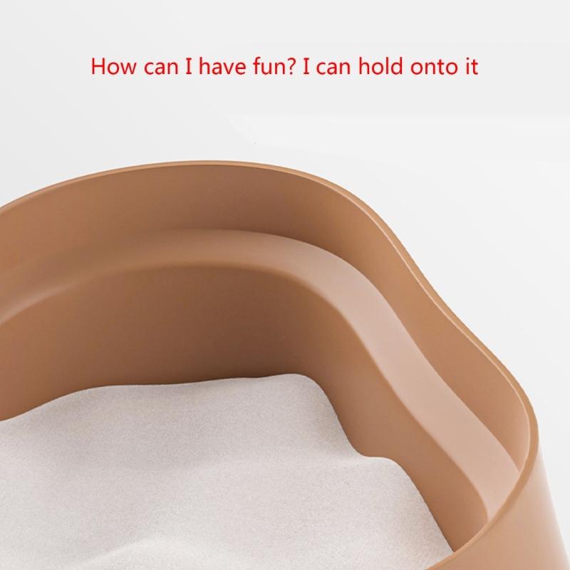 Portable Hamster Bathroom Hamster Sand Bath Container Small Pet Bathtub Sauna Toilet Washroom Hamster Bathroom Box