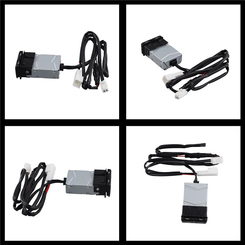 USB Quick Charger For Toyota Sienna Camry Highlander Corolla RAV4 Land Cruiser 70 2018-2022