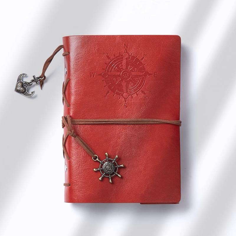 Retro Notebook Travel Journal Leather Soft Cover with Replaceable Cowhide Inner Pages Notebook and Notebooks A7
