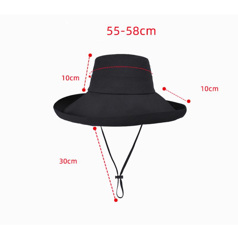 Spring Summer Outdoor Sun Hat Women Large Brim Sun Protection Fisherman Hat