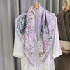 Temperament Gentle Wind Small Fragrant Wind Silk Mulberry Silk Silk Scarf Women'S Digital Printing 90 Twill Process