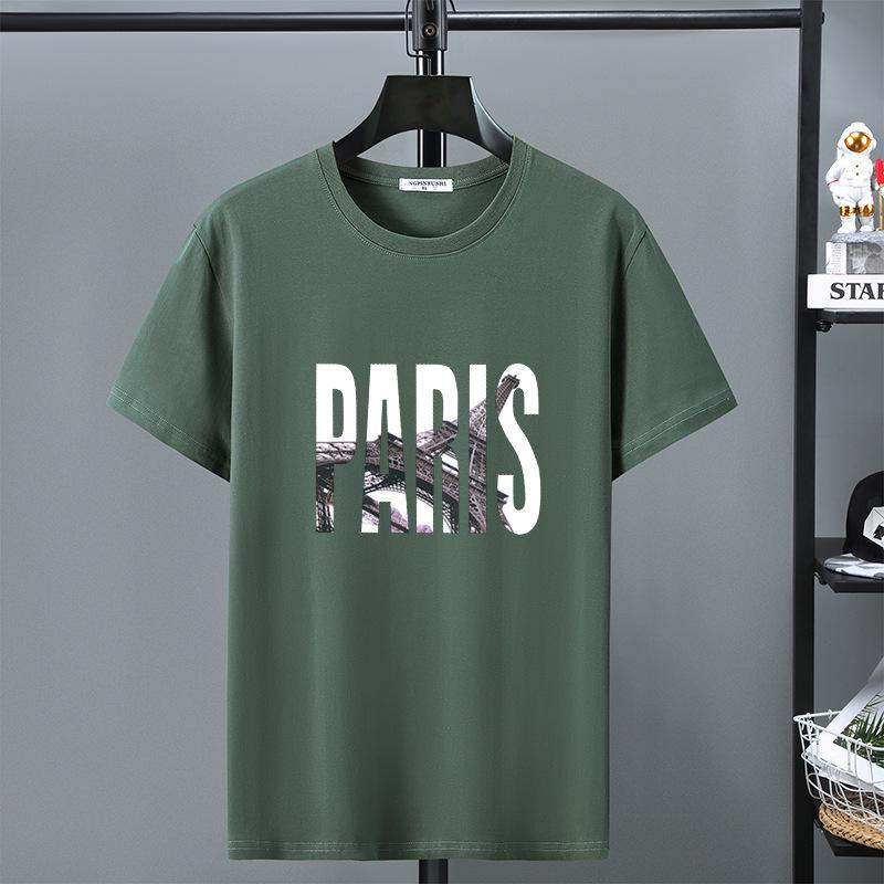 

Men s Plus Size Trendy Round Neck Short Sleeve T-shirt L