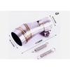 Motorcycle Exhaust Pipe Interface Welding Convertor Connector Gp 50.5Mm-35.5Mm