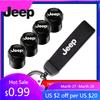 Für Jeep Auto Reifen Rad Ventilkappen Abdeckung/Auto Schlüsselanhänger Ring Schlüsselanhänger Für Jeep Wrangler Grand Cherokee Avenger Compass Wagonee