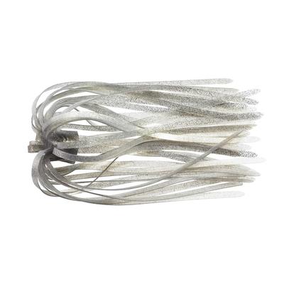 TIEMCO Super Vibration Skirt Flat 80mm 12 Silver Shiner Silicon Lure Skirt for Spinnerbaits Jigs Bass Fishing