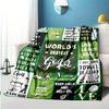 Golf Customize Your Name Blanket Used For Chair Office Sofa Bed Camping Soft And Warm Giving Friends And Relatives Birthday Graduation Gift