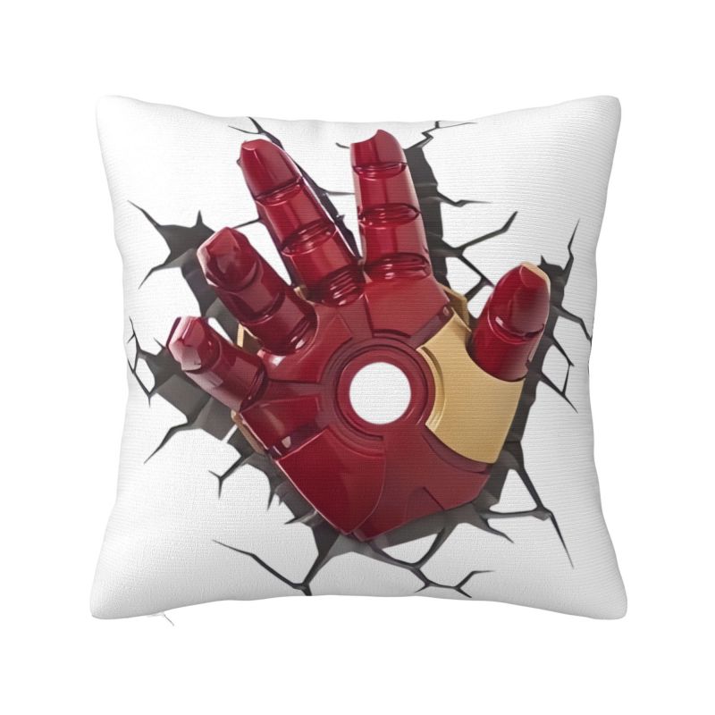 Custom Disney Iron Man Marvel Film Pillow Case 45x45cm Living Room Decoration Luxury Chair Cushion Square Pillowcase