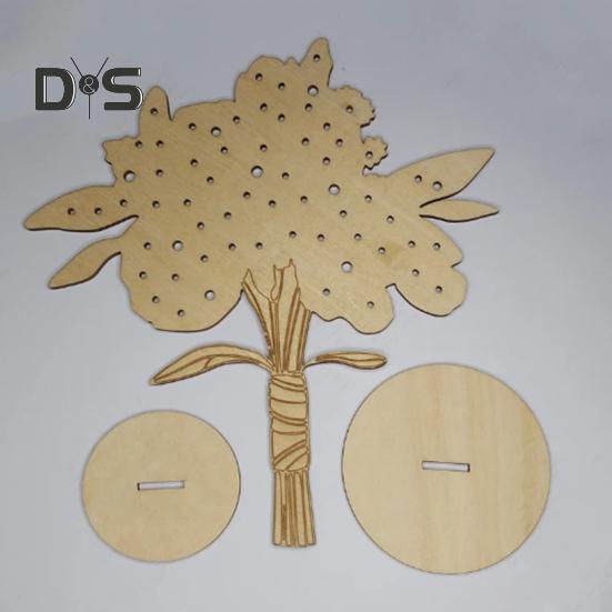 Wooden Flower Collection Board Flower Collector Nature Play Children's Adventure Board for Kids Outdoor Floral Picking Arranging Nature Walks Sorting