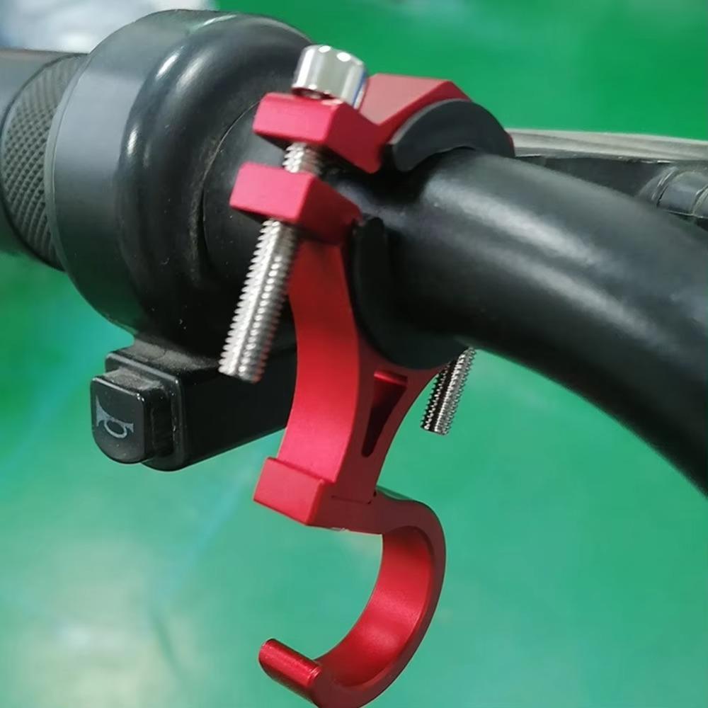 Universal Aluminum Alloy Hook Hanger Holder for Scooter Bike Motorcycle Bag - Adjustable 20-35mm Tube Clamp Mount Accessory