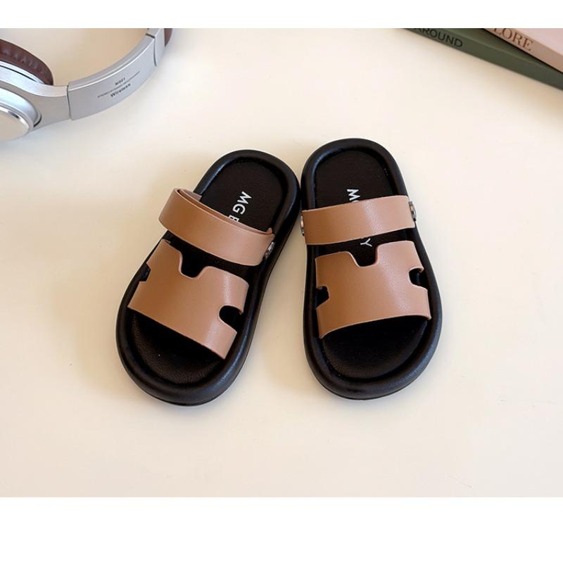 Korean-style Slip-on Casual Soft Sole Beach Sandals for Girls