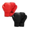 2 Pair Boxing Gloves Exercise Hand Guard for Adults Kids Punching Bag Gloves Red Black PU Leather Boxing Gloves for Adults Kids