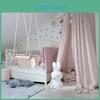Nordic Style Children's Room Round Canopy Bed Curtain Tent With Soft Cotton Material