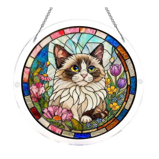 Acrylic Puzzle Suncatcher Decoration, Stained Glass Door Window Hanging Ornament, DIY Puzzle Crafts Pendant for Adults, Puzzle Enthusiasts