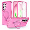 Funda para Samsung S26 ultra Magnética Con Soporte funda resistente Con Soporte Plegable A Prueba de Golpes Antihuellas carcasa Carga Inalámbrica