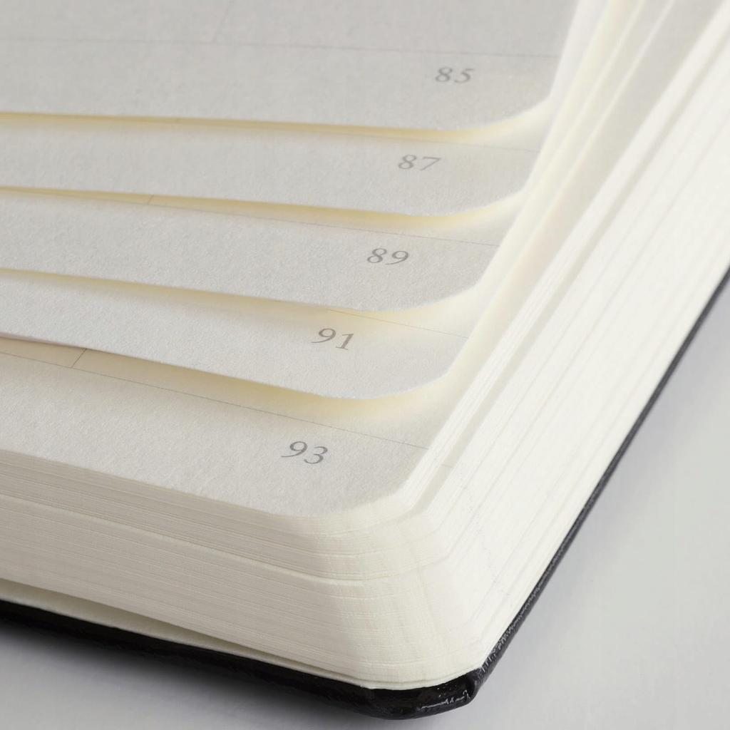 Leuchtturm Horisontell Mjuk Officiellt Importerad Anteckningsbok, B6, Linjerad, Omslag, Röd, 358296,