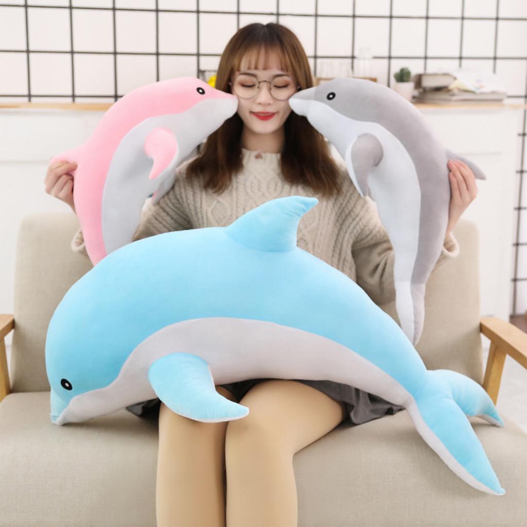 1 Stück 30CM kawaii Delfin Plüschtiere Niedliche Kuscheltier Weiches Tier Kissen Puppen für Kinder Mädchen Schlaf Kissen Geschenk