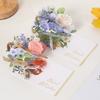 New 3D Pop-up Style 3D Greeting Card Creative Handmade Creative Flower Card Romantic Blessing Card Wedding Invitations