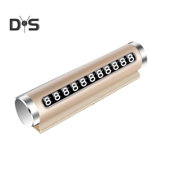 

Съемная карта парковки для автомобиля Роликовый тип Экологичная приборная панель Номер мобильного телефона золотистый