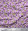 Soimoi Japan Crepe Satin Fabric Swirl,Leaves & Rose Floral Printed Fabric 1 Metre 42 Inch