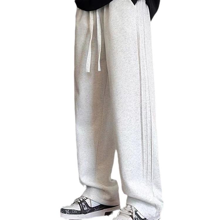 Autumn and Winter New Straight Casual Solid Color Trousers Comfortable and Loose Sports Trousers