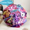 Custom Name Rainbow Unicorn Umbrella, 8-Rib Folding Umbrella, Lightweight Portable Design for Lovers, Friends, Perfect Gift for Birthdays