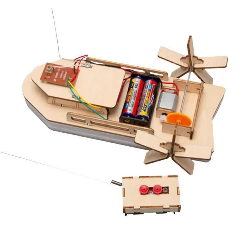 Wooden DIY 2.4G RC Racing Car Science Kit