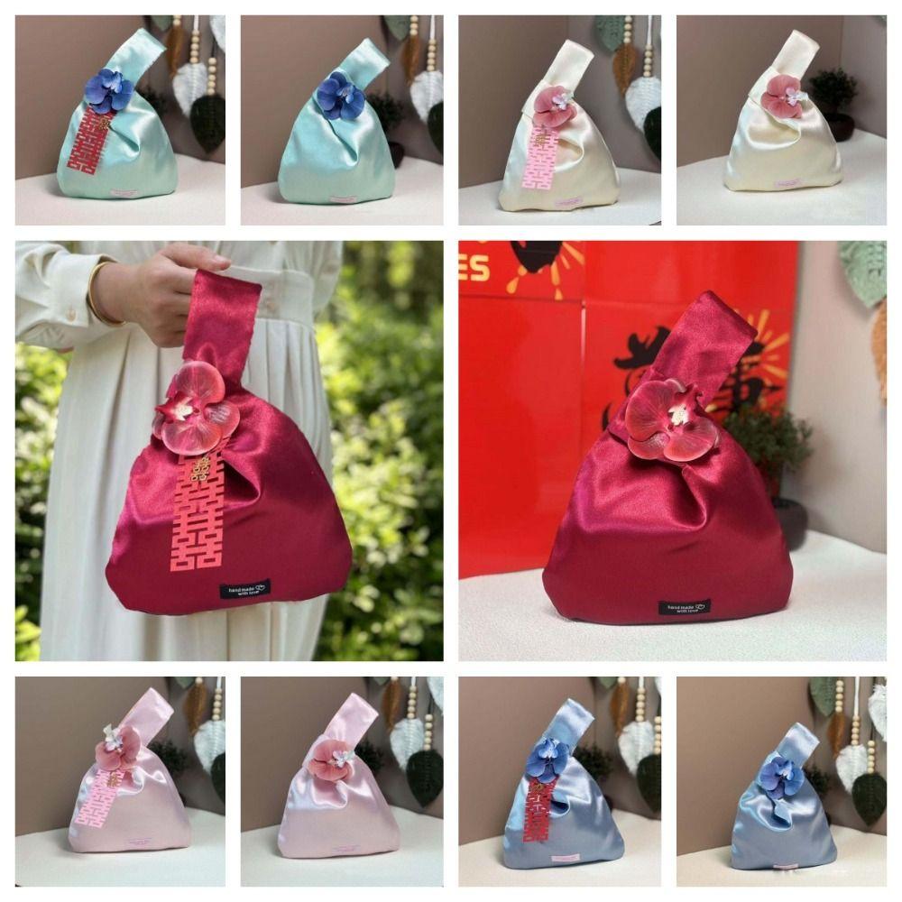 Paper-cutting Butterfly Orchid Pouch Flower Pendant New Chinese Style Handbag  Bridesmaids