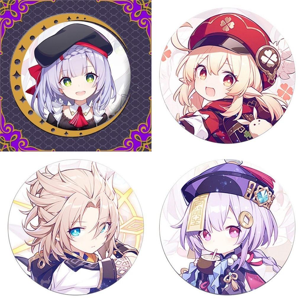 Captivating Fashion Jewelry Badge Featuring Cartoon Animation Brooch From Genshin Impact