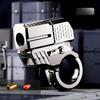 Toy Gun Stress Relief Ring EDC Mini Metal Agent Gold Finger Throwing Shell Fake Gun for Adults Boy Fingertip Gyro Fidget Spinner