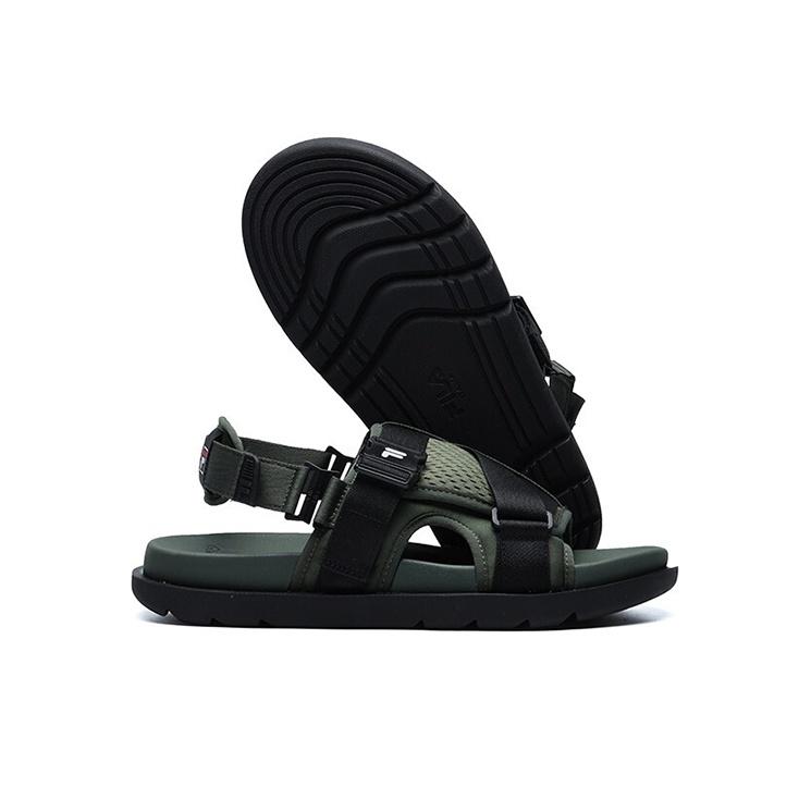 Fila Fusion Trendy Versatile Sports Sandals Beetle Green Men Sandals T12M125402FBB