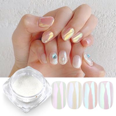 Pearl Mirror Powder Nail Art Rainbow Glitter Pigment Powder Dust DIY Summer Nail Charms Decoration