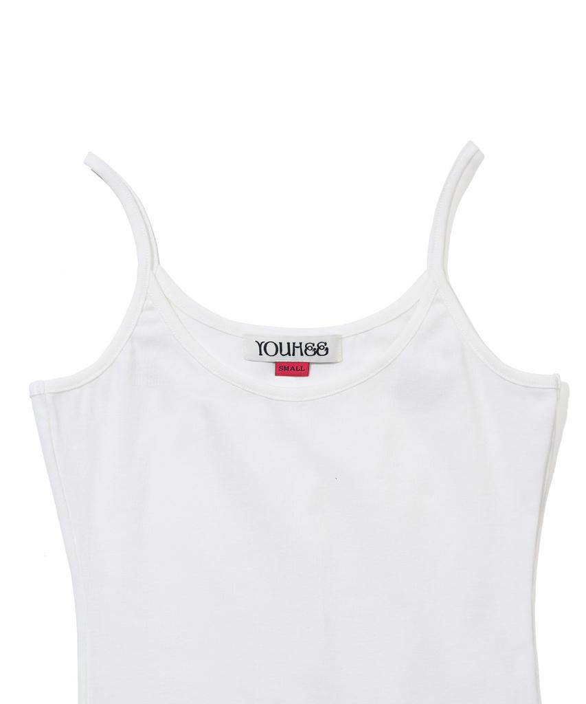 YOUHEE Label Detailed Sleeveless_White