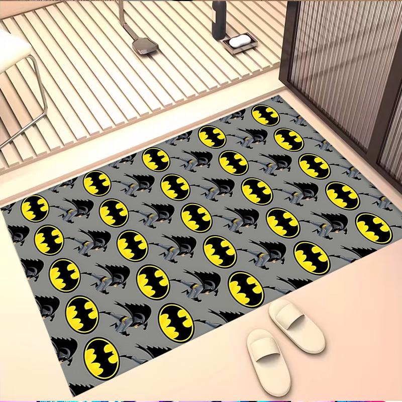 Superheroes Print Rug, Washable Floor Carpet, For Entryway Dorm Laundry Room Office Study, Home Decor Birthday Christmas Gift