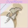 Shell Leaf Brooch With Alloy Inlay Handmade Jewelry For Gift And Decoration