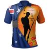 Anzac Day Men's Polo Shirt - Short Sleeve Lapel Golf Tee 2025