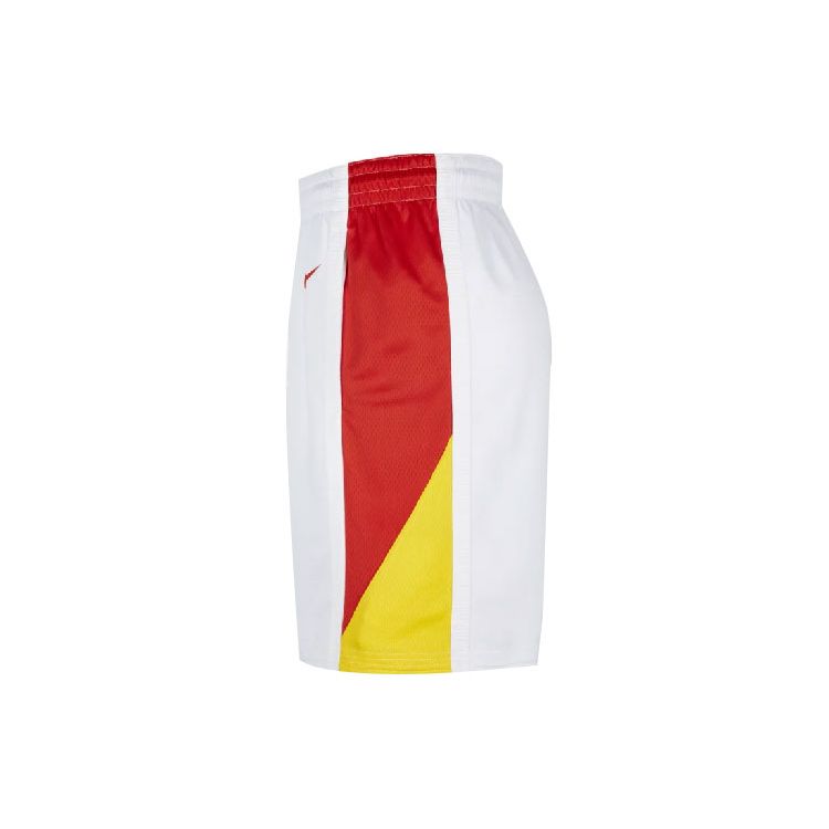 Nike China National Basketball Team Home Loose Mid-Rise Straight Basketball Shorts Men bottoms White CZ6647-100