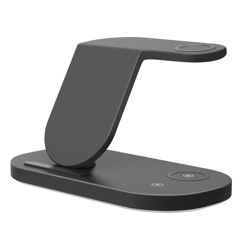 

3-в-1 беспроводная зарядная подставка с RGB-лампой для Samsung S24/S23/S22/S21/S20/Note20/Galaxy Watch 7Ultra/6Classic/5Pro/4/Buds 3/2Pro