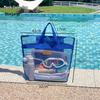 Große Strandtasche aus Mesh mit hoher Kapazität für Spielzeug und Badebekleidung – Multifunktionale Reisehandtasche