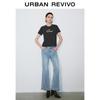 UR Women's Retro Washed Slim Slit Jeans